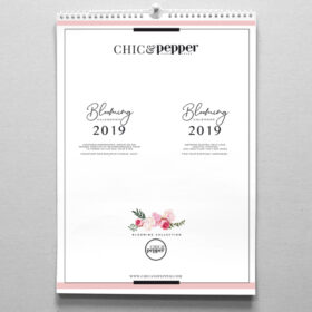 calendrier 2019 chic and pepper