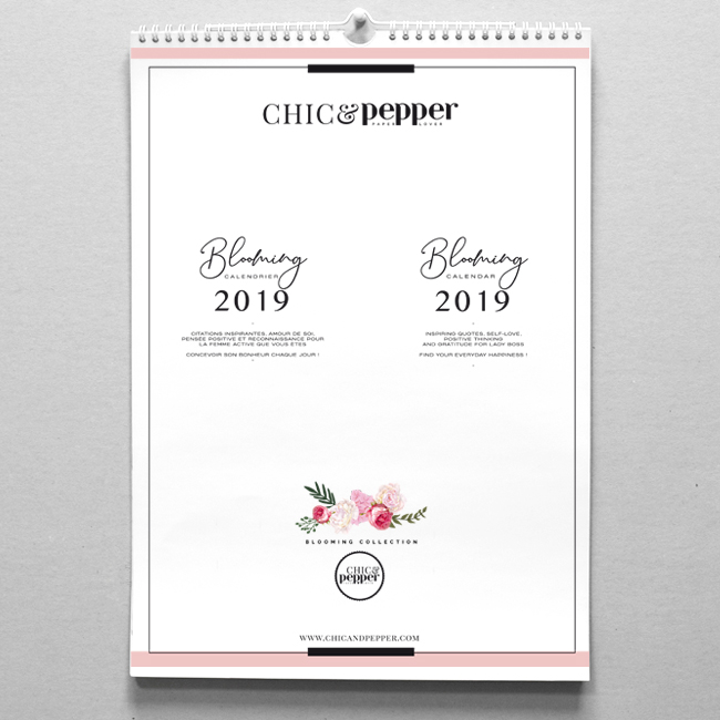 calendrier chic and pepper 2019 couv