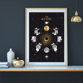 affiche moon or chic and pepper