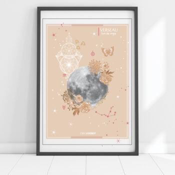 affiche Moon Verseau Chic and Pepper