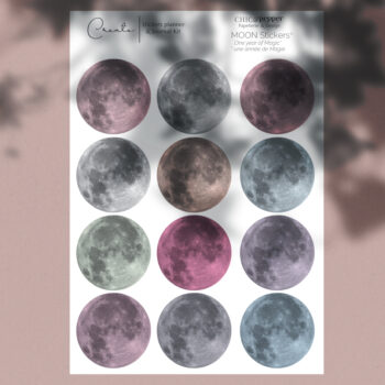 Moon stickers annuel