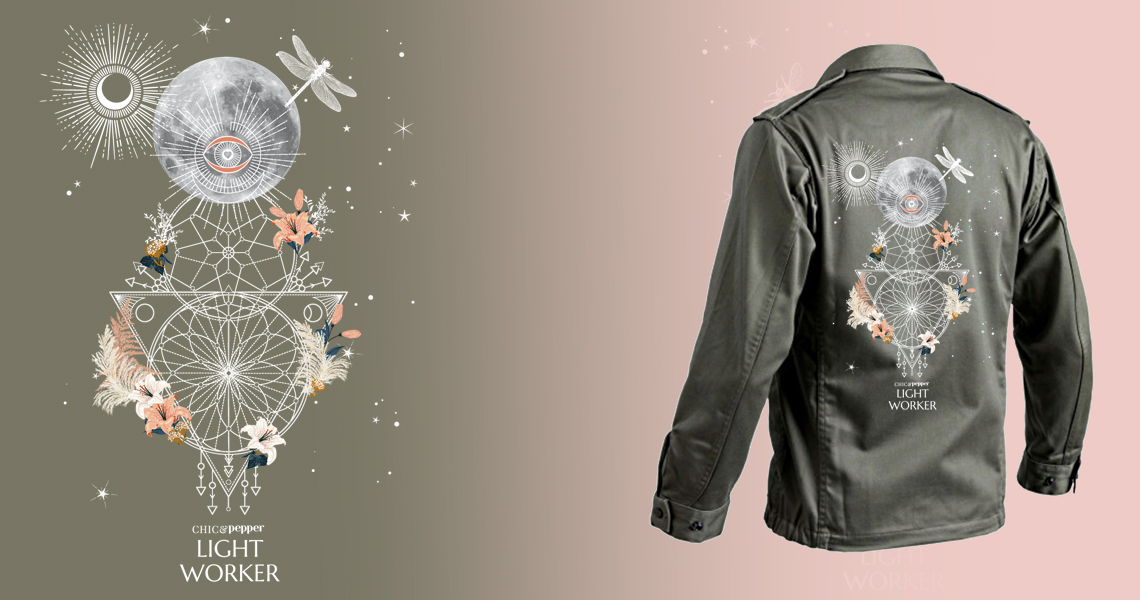 veste Militaire Light worker chic and pepper