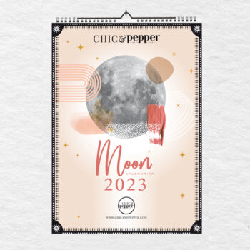 moon calendrier 2023 chic and Pepper