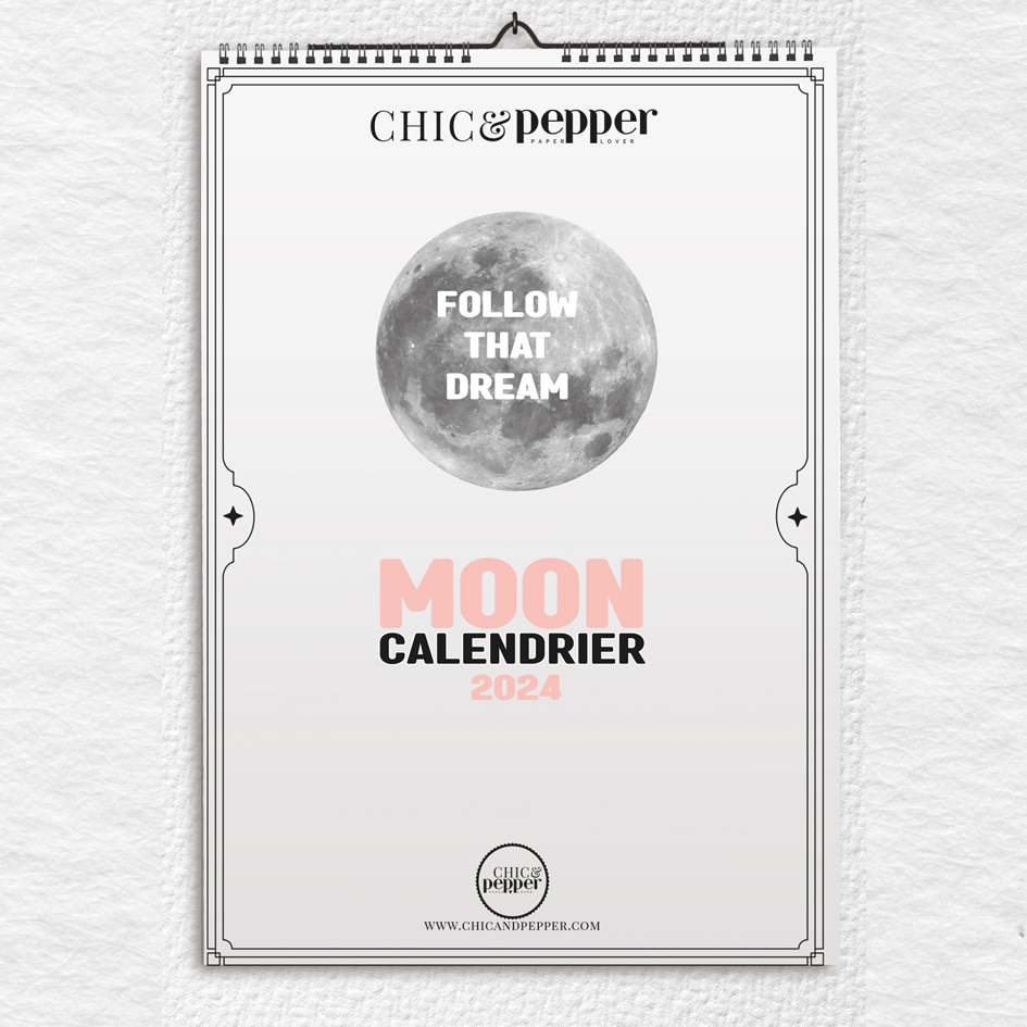 Moon Calendrier 2024 petit Format A4 – Chic and Pepper