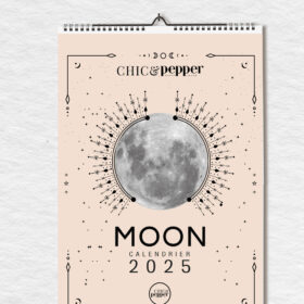 Moon calendrier 2025 chic and pepper