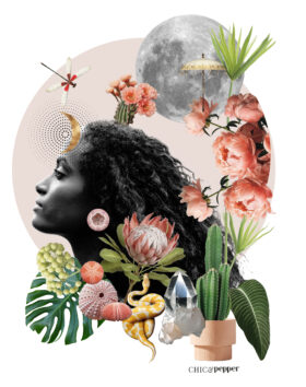 tee shirt gardienne de la Terre Chic and pepper bloom mystique