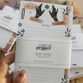 bloc note mudra chic and pepper